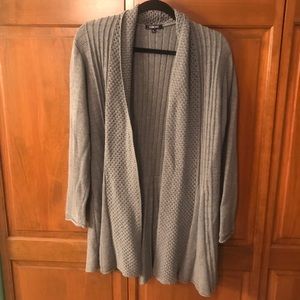 Gray cardigan
